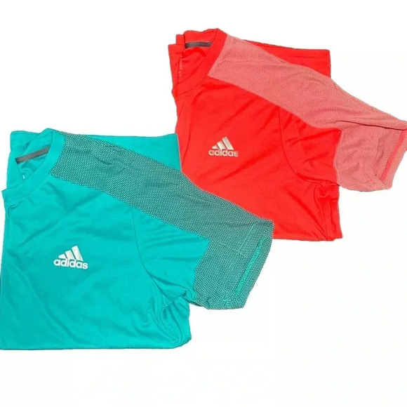 adidas Other - Men’s Adidas Short Sleeve Neon ClimaLite Active Wear T Shirts XL (2) Athleisure